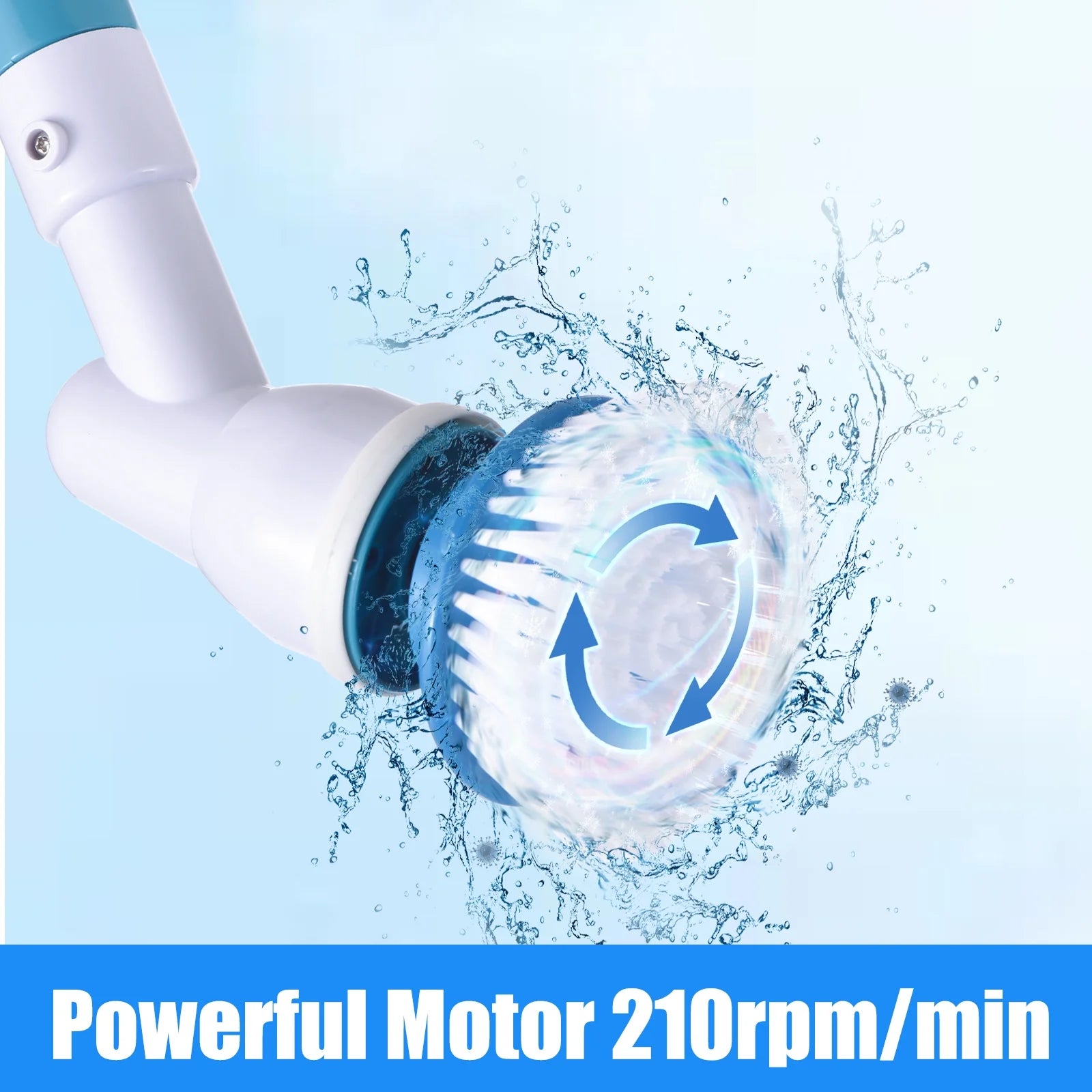 Electric Spin Scrubber,4000Mah Electric Scrubber with 3 Brush Heads Adjustable Extension Handle Power Scrubber for Bathroom Bathtub Wall Floor